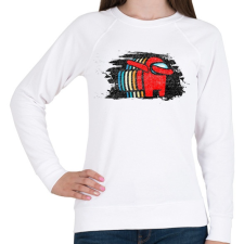 PRINTFASHION Impostor Dab - Among us - Női pulóver - Fehér női pulóver, kardigán