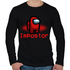 PRINTFASHION impostor - Férfi hosszú ujjú póló - Fekete férfi póló