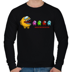 PRINTFASHION Impostor megtalálva - Férfi pulóver - Fekete
