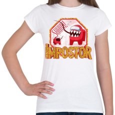 PRINTFASHION Impostor - Shhhhh! - Női póló - Fehér