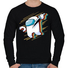 PRINTFASHION Impostor slowmo - Férfi pulóver - Fekete