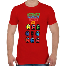 PRINTFASHION Impostor - there is an impostor - Férfi póló - Piros férfi póló