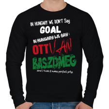 PRINTFASHION In Hungary we don't say... - Férfi pulóver - Fekete férfi pulóver, kardigán