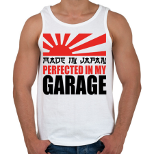 PRINTFASHION In my garage - Drift car - Férfi atléta - Fehér atléta, trikó