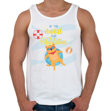 PRINTFASHION In the mood for Balaton - Férfi atléta - Fehér