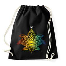 PRINTFASHION Indiai virág - Sportzsák, Tornazsák - Fekete tornazsák