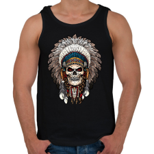 PRINTFASHION Indián  - Férfi atléta - Fekete atléta, trikó