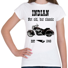 PRINTFASHION INDIAN MOTORCYCLE - Női póló - Fehér női póló