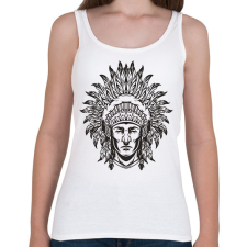 PRINTFASHION Indián  - Női atléta - Fehér női trikó