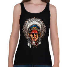 PRINTFASHION Indián  - Női atléta - Fekete női trikó