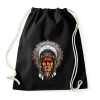 PRINTFASHION Indián  - Sportzsák, Tornazsák - Fekete