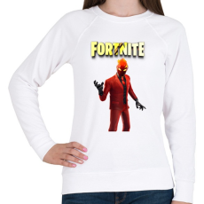 PRINTFASHION Inferno Fortnite - Női pulóver - Fehér