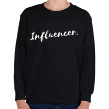 PRINTFASHION Influencer - Gyerek pulóver - Fekete gyerek pulóver, kardigán
