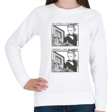 PRINTFASHION Informatikus_ - Női pulóver - Fehér