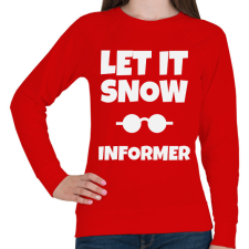 PRINTFASHION INFORMER - Női pulóver - Piros női pulóver, kardigán