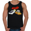 PRINTFASHION Initial D - Férfi atléta - Fekete