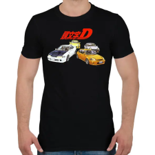 PRINTFASHION Initial D - Férfi póló - Fekete férfi póló