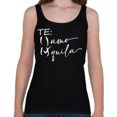 PRINTFASHION Inkább tequila, mint te amo - Női atléta - Fekete