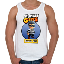 PRINTFASHION Inmate 613 - Férfi atléta - Fehér atléta, trikó