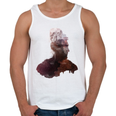 PRINTFASHION Inner wilderness - Férfi atléta - Fehér