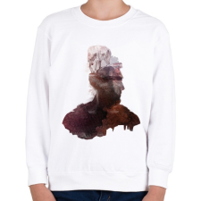 PRINTFASHION Inner wilderness - Gyerek pulóver - Fehér gyerek pulóver, kardigán