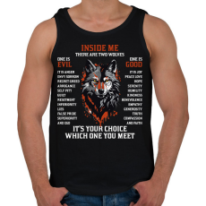 PRINTFASHION Inside me - Férfi atléta - Fekete