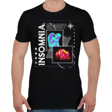 PRINTFASHION Insomnia - Férfi póló - Fekete
