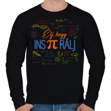 PRINTFASHION Inspirálj - Tanárság - Férfi pulóver - Fekete