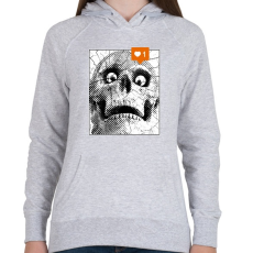 PRINTFASHION Instagram like - Női kapucnis pulóver - Sport szürke