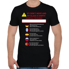 PRINTFASHION Instructions - Férfi póló - Fekete férfi póló