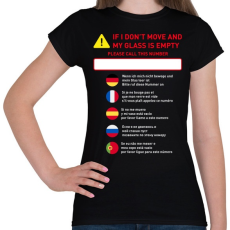 PRINTFASHION Instructions - Női póló - Fekete