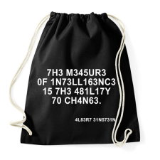 PRINTFASHION intelligencia - Sportzsák, Tornazsák - Fekete tornazsák