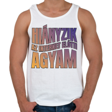 PRINTFASHION Internet előtti agyam - Férfi atléta - Fehér atléta, trikó