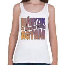 PRINTFASHION Internet előtti agyam - Női atléta - Fehér női trikó