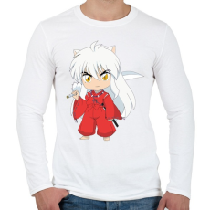 PRINTFASHION Inuyasha kid - Férfi hosszú ujjú póló - Fehér