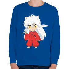 PRINTFASHION Inuyasha kid - Gyerek pulóver - Királykék gyerek pulóver, kardigán