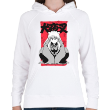 PRINTFASHION Inuyasha - Női kapucnis pulóver - Fehér női pulóver, kardigán