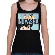 PRINTFASHION Inuyasha - Szemek - Női atléta - Fekete női trikó