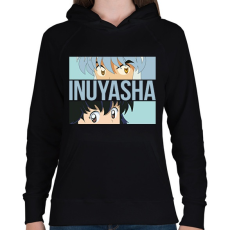 PRINTFASHION Inuyasha - Szemek - Női kapucnis pulóver - Fekete