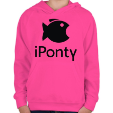 PRINTFASHION Iponty - Gyerek kapucnis pulóver - Fukszia gyerek pulóver, kardigán