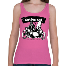 PRINTFASHION Irány a tenger!  - Női atléta - Rózsaszín női trikó