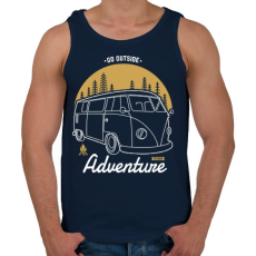 PRINTFASHION Irány kalandozni - Férfi atléta - Sötétkék