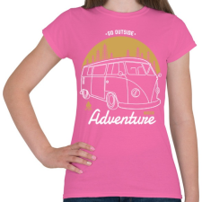 PRINTFASHION Irány kalandozni - Női póló - Rózsaszín női póló