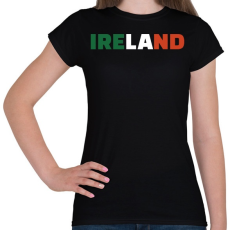 PRINTFASHION Ireland - Női póló - Fekete