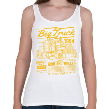 PRINTFASHION Iron and wheels - Női atléta - Fehér női trikó
