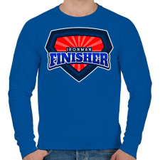 PRINTFASHION IRONMAN FINISHER - Férfi pulóver - Királykék férfi pulóver, kardigán