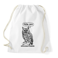 PRINTFASHION Irritáló bagoly szindróma - Sportzsák, Tornazsák - Fehér tornazsák