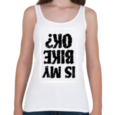 PRINTFASHION Is my bike ok? - Női atléta - Fehér