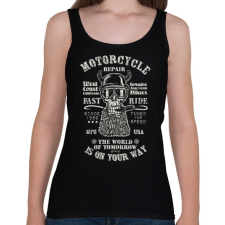 PRINTFASHION is on your way - Női atléta - Fekete női trikó