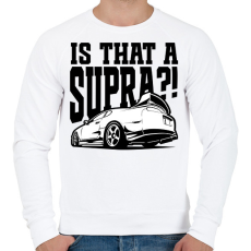 PRINTFASHION Is that a SUPRA?!  - Férfi pulóver - Fehér